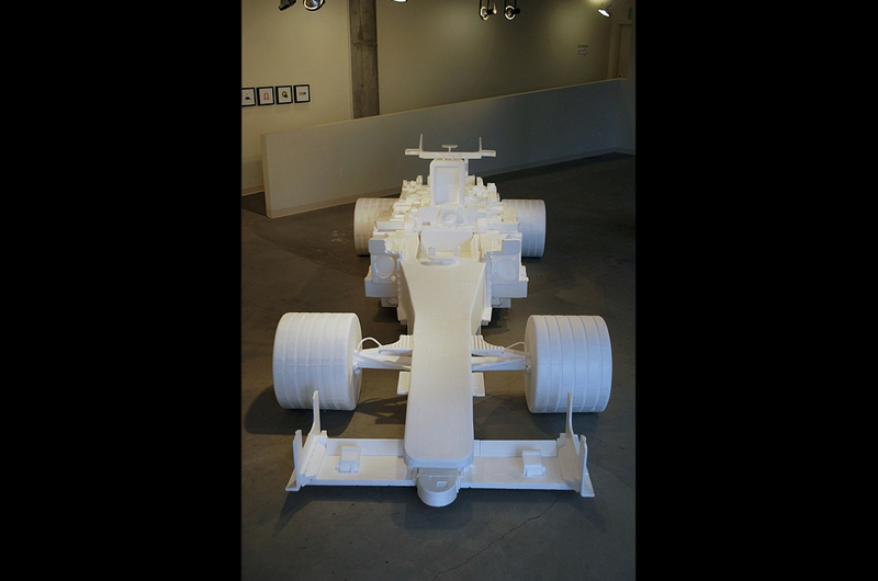 Illustration for article titled Artist Creates Life-Size F1 Car Out Of Styrofoam